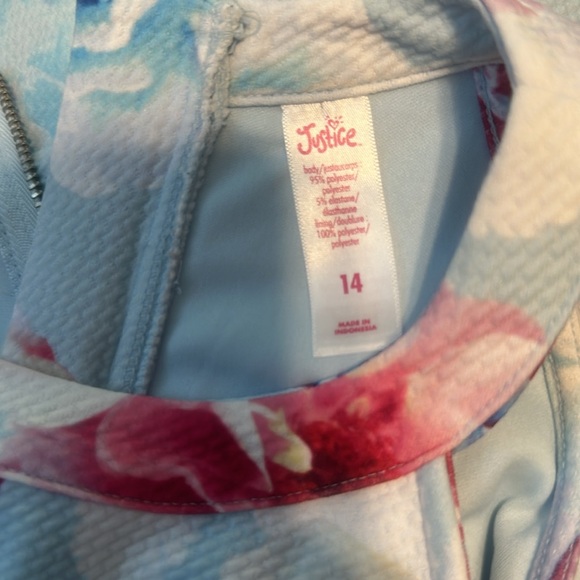 Justice floral sleeveless dress size 14 - Picture 3 of 3